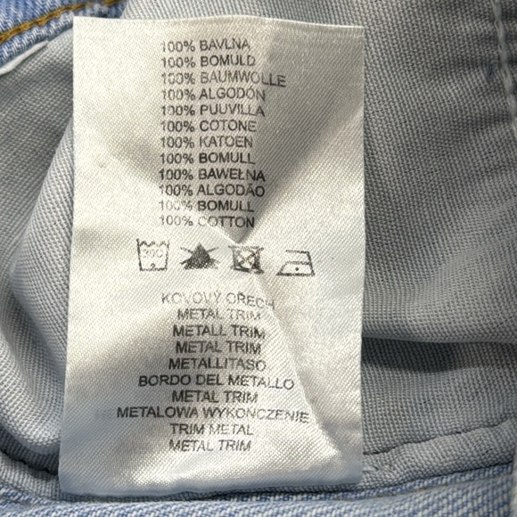 The Ragged Priest Quarter Panel Colorblock Mom Light Blue Indigo Jeans - Picture 12 of 12